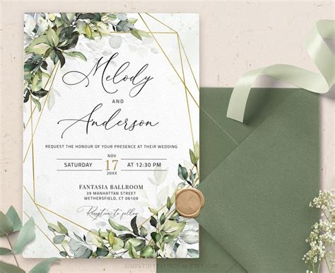 Moss Green Wedding Invitations & Templates .